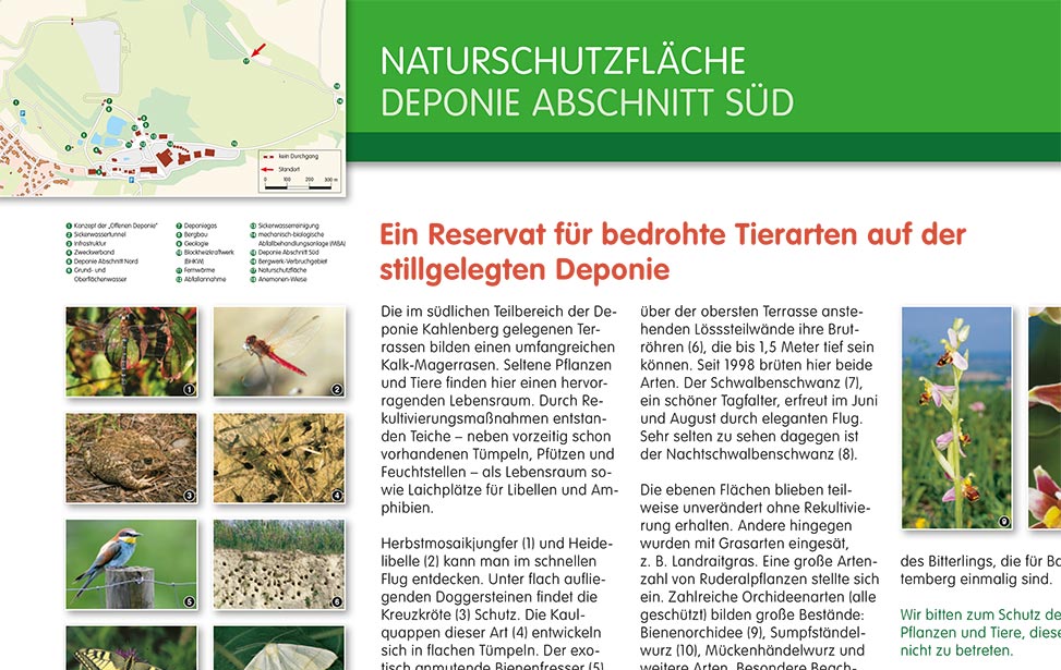 Schautafel Naturschutzfläche